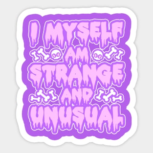 Strange and Unusual - Pastel Sticker